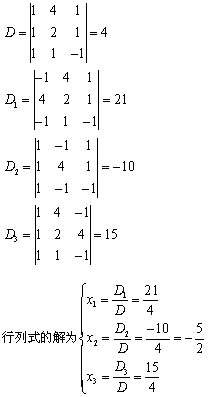自考《高等数学（工专）》真题练习：行列式解方程组的方法6