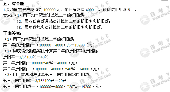 2004年1月自考《企业会计学》真题及答案</p>
<p>（6）1